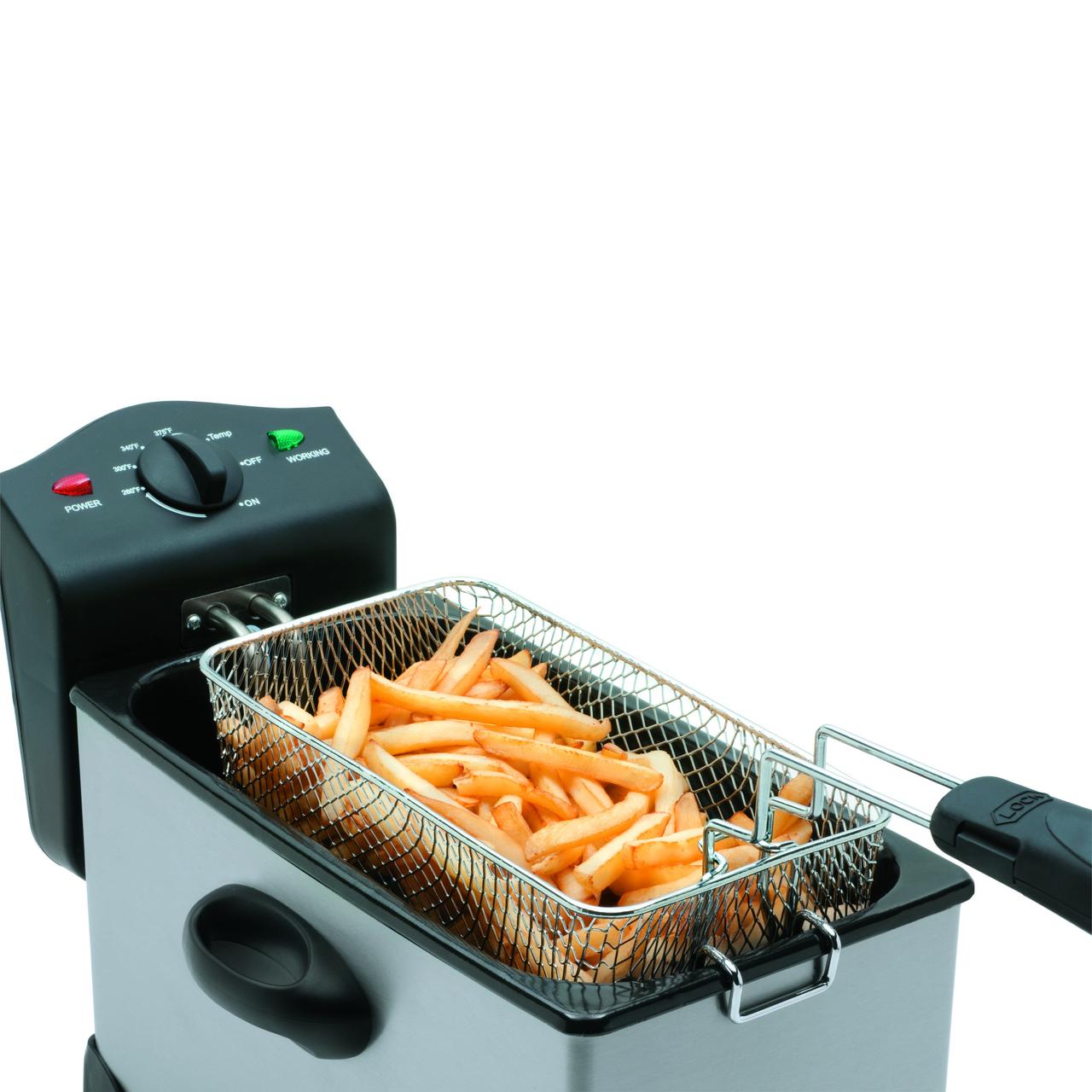 Friteuse SALTON 3L en acier inoxydable - DF1233