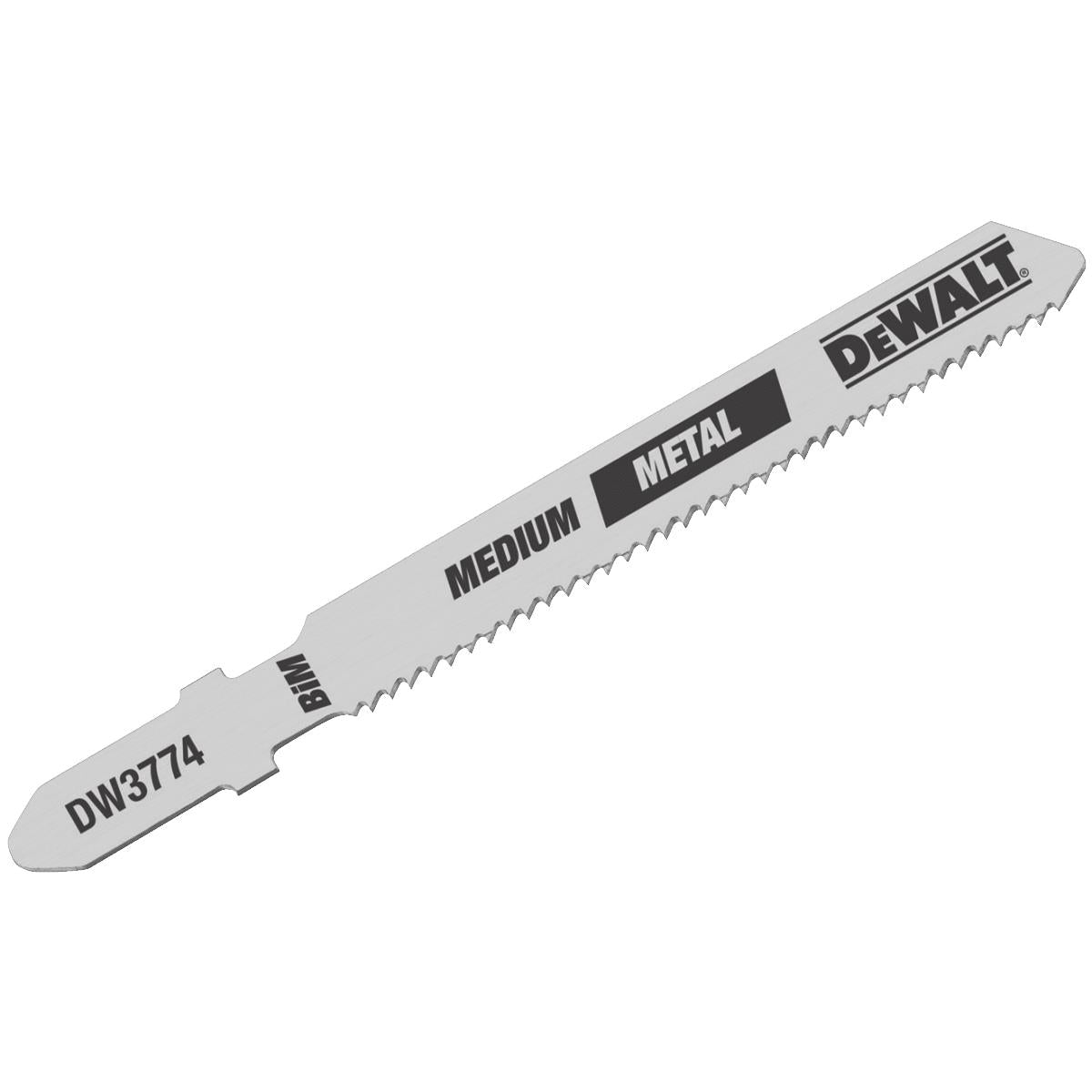 DEWALT 3" 18 TPI T-Shank Metal Cutting Cobalt Steel Jig Saw Blade (5-pack) - DW3774-5
