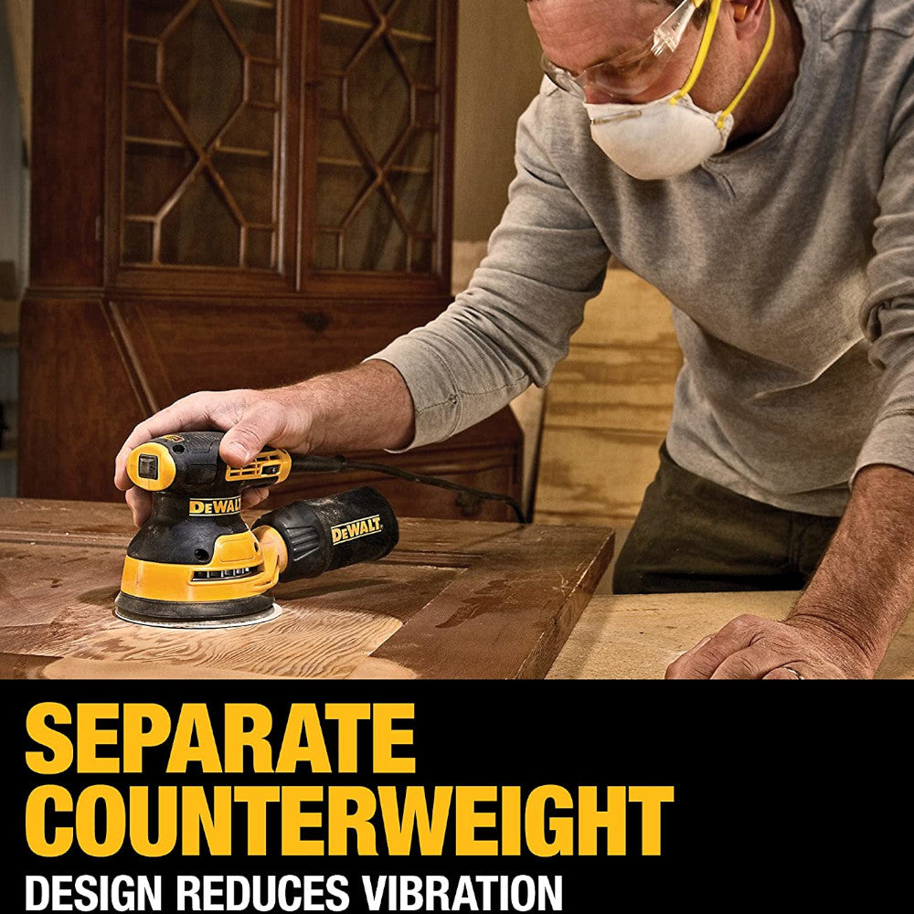 Ponceuse orbitale aléatoire DEWALT, vitesse variable, 5 pouces - Remis à neuf avec garantie Dewalt - DWE6423