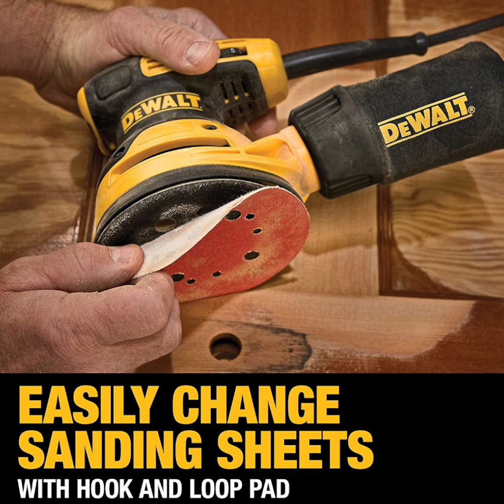 Ponceuse orbitale aléatoire DEWALT, vitesse variable, 5 pouces - Remis à neuf avec garantie Dewalt - DWE6423