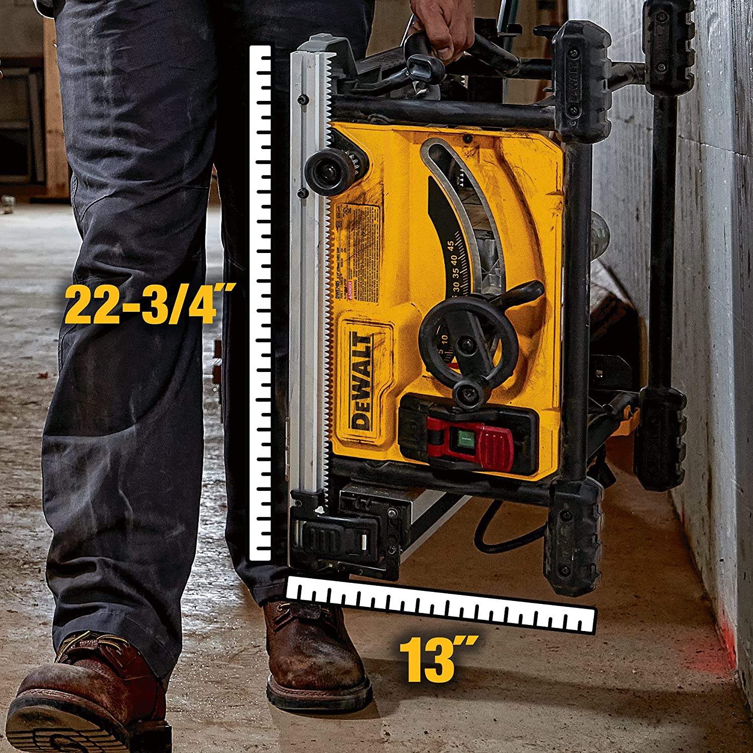 DEWALT 8-1/4 in. Compact Jobsite Table Saw - Refurbished with Dewalt Warranty - DWE7485