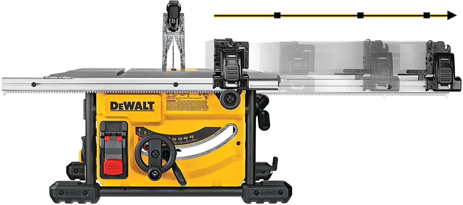 DEWALT 8-1/4 in. Compact Jobsite Table Saw - Refurbished with Dewalt Warranty - DWE7485