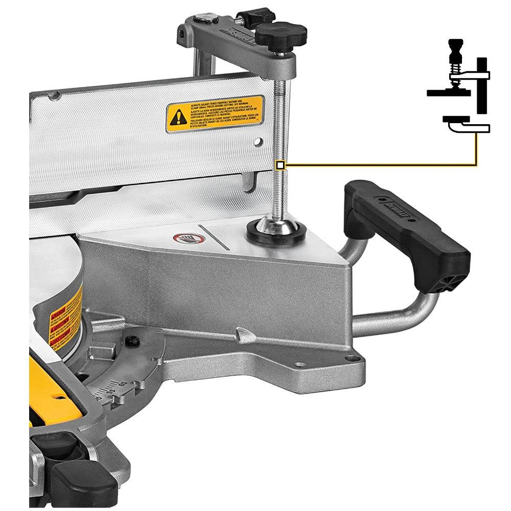DEWALT Scie à onglets composée coulissante à double biseau de 12 pouces - Reconditionnée avec la garantie Dewalt - DWS779