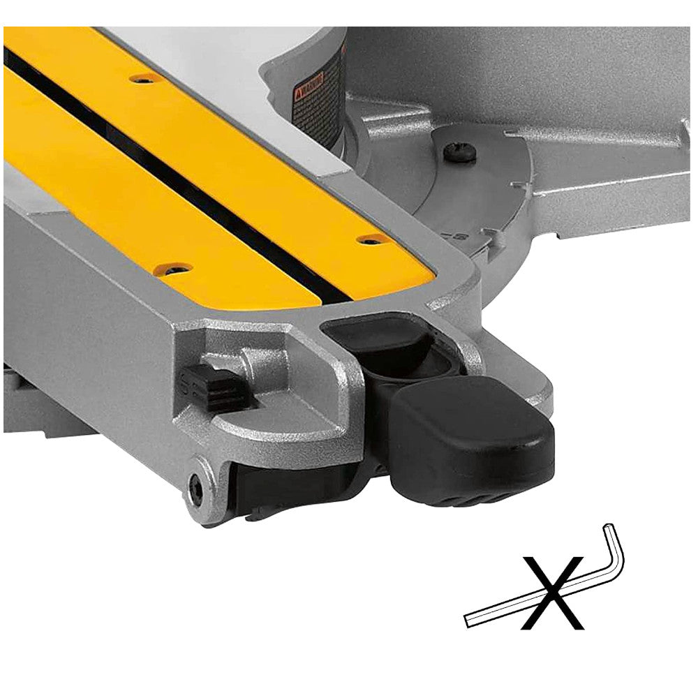DEWALT Scie à onglets composée coulissante à double biseau de 12 pouces - Reconditionnée avec la garantie Dewalt - DWS779
