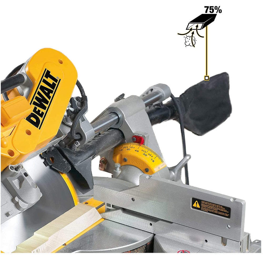 DEWALT Scie à onglets composée coulissante à double biseau de 12 pouces - Reconditionnée avec la garantie Dewalt - DWS779