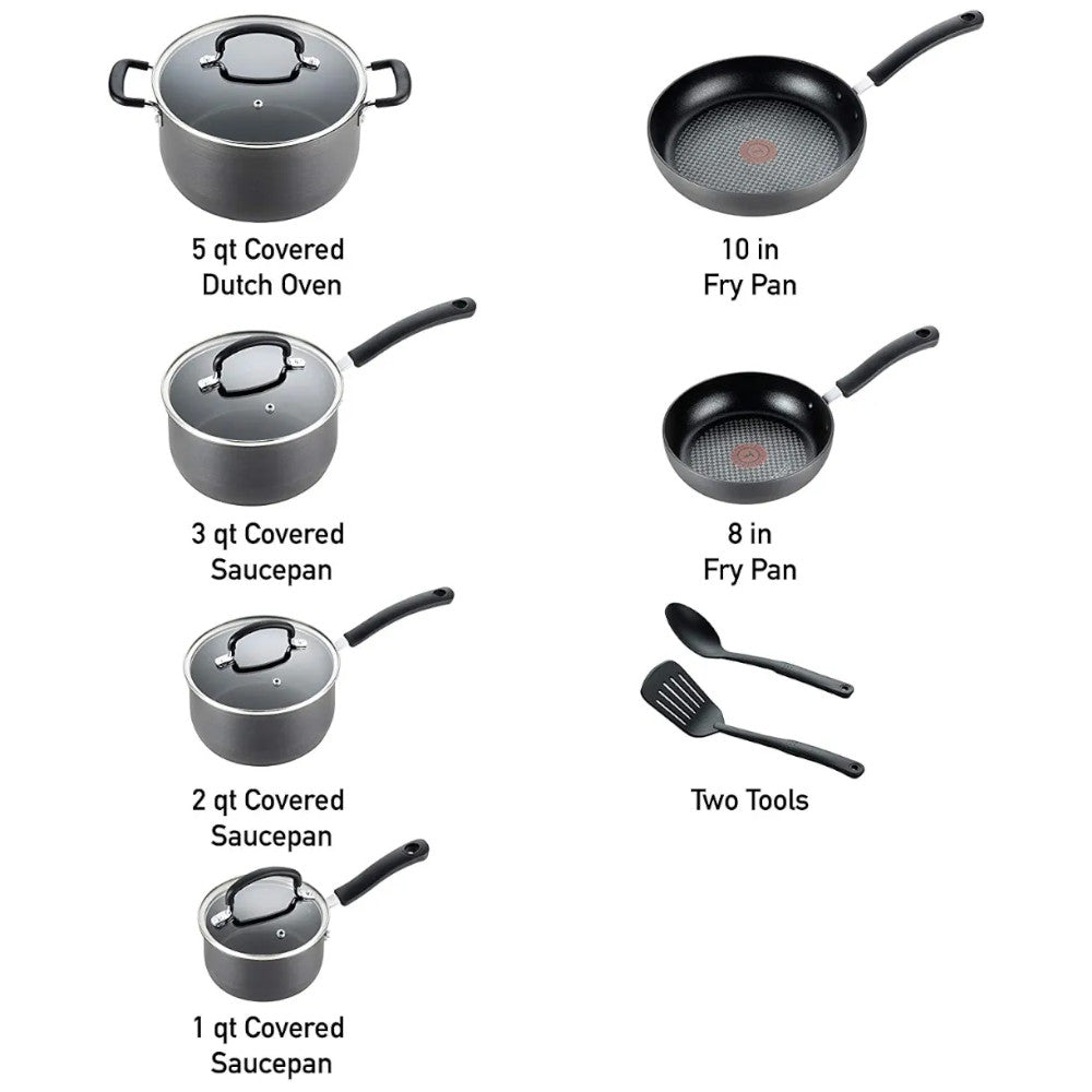 T-FAL Ultimate Hard Anodized Non-Stick 12 pc set - E765SC75