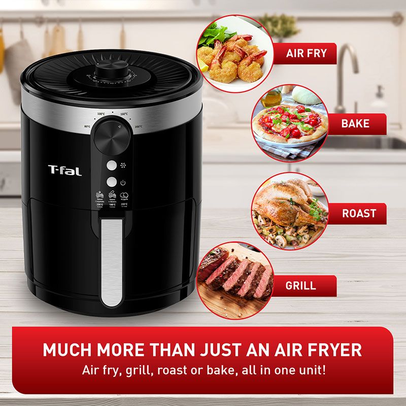 Friteuse à air T-FAL Easy Fry 3,5 L - Emballage défectueux avec garantie complète - EY120850