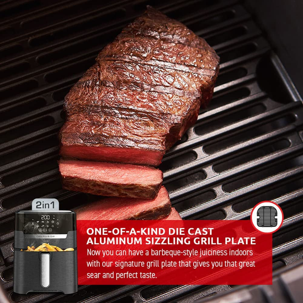 Friteuse à air et grill T-FAL Easy Fry 2 en 1 XL - Emballage défectueux avec garantie complète - EY505850