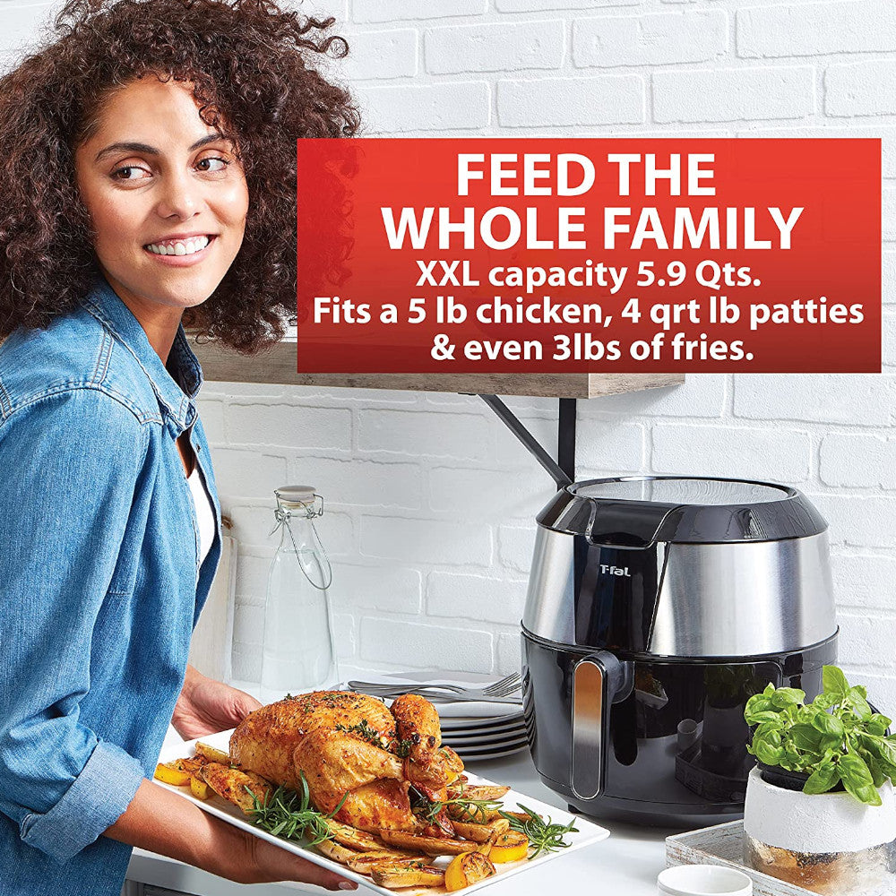 T-FAL Easy Fry XXL Air Fryer & Grill Combo - Blemished package with full warranty - EY705D51G2