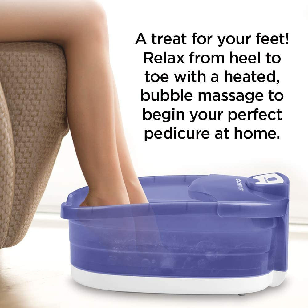 CONAIR Heat Sense Foot And Pedicure Spa With Heated Bubble Massage - FB90C