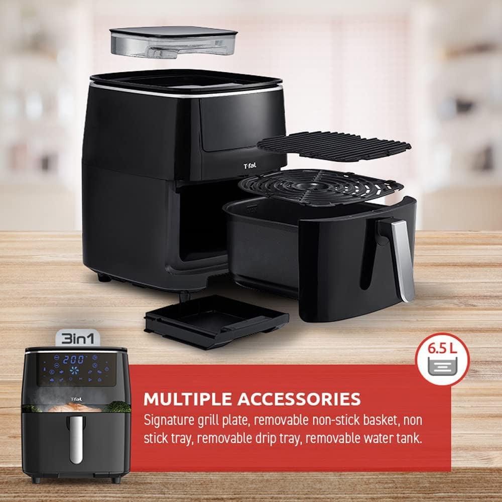 Friteuse à air XXL T-FAL Easy Fry Grill &amp; Steam 3in1 - Emballage défectueux avec garantie complète - FW201850