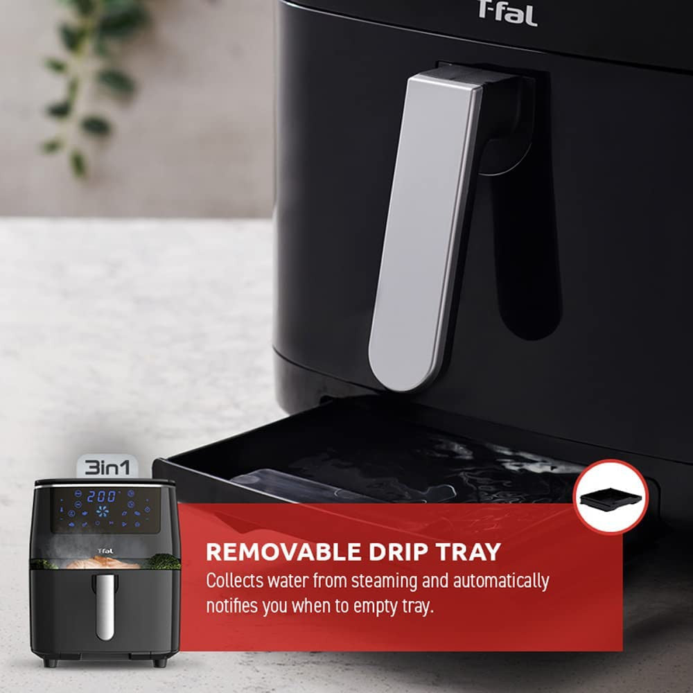 Friteuse à air XXL T-FAL Easy Fry Grill &amp; Steam 3in1 - Emballage défectueux avec garantie complète - FW201850