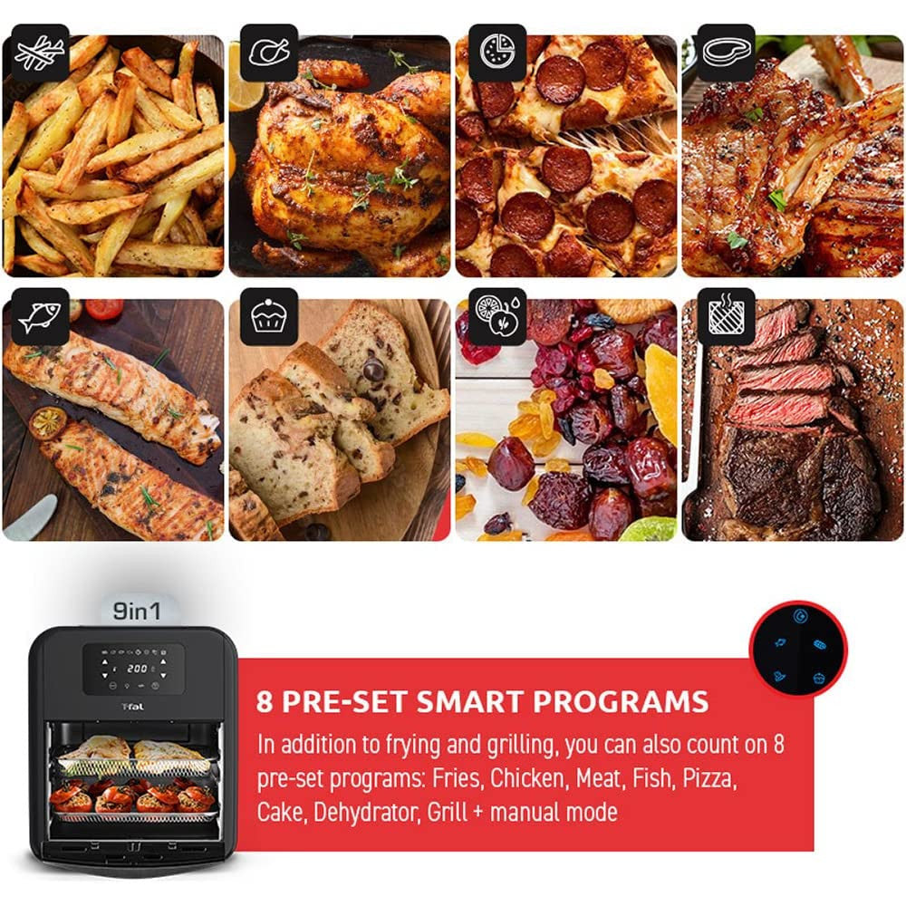 T-FAL Easy Fry Toast Oven and Grill Four à friteuse à air 9 en 1 - Emballage défectueux avec garantie complète - FW501850