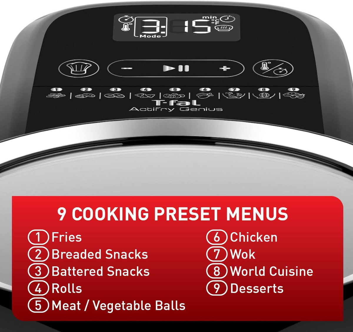 Friteuse à air T-FAL Actifry Genius 1,2 Kg - Emballage imparfait avec garantie complète - FZ760850