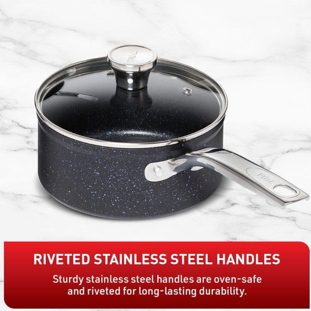 T-FAL Sapphire 10 Piece Cookware Set - Blemished package with full warranty - G104SA74