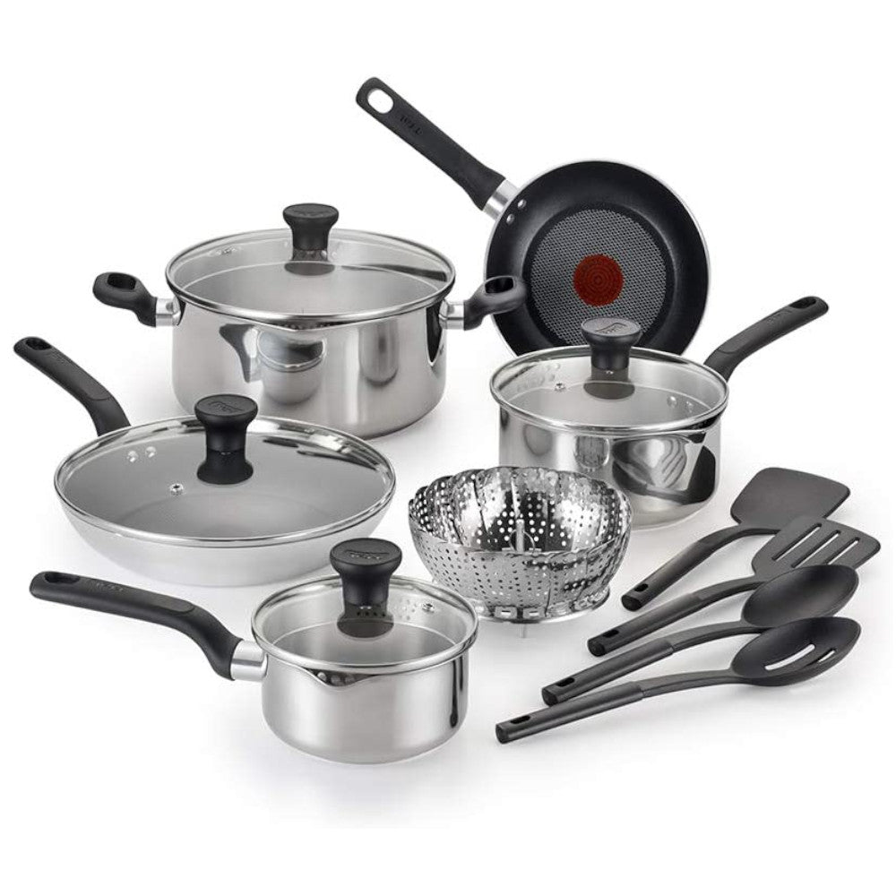 Ensemble de casseroles en acier inoxydable T-FAL Excite de 14 pièces - G706SE54
