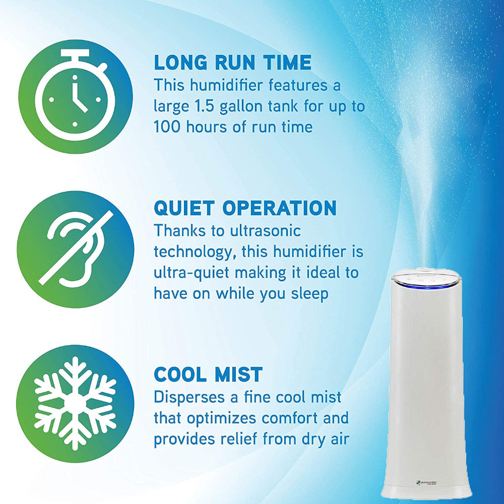 Humidificateur ultrasonique à brume fraîche PURE GUARDIAN - Remis à neuf avec la garantie Home Essentials - H3200WAR