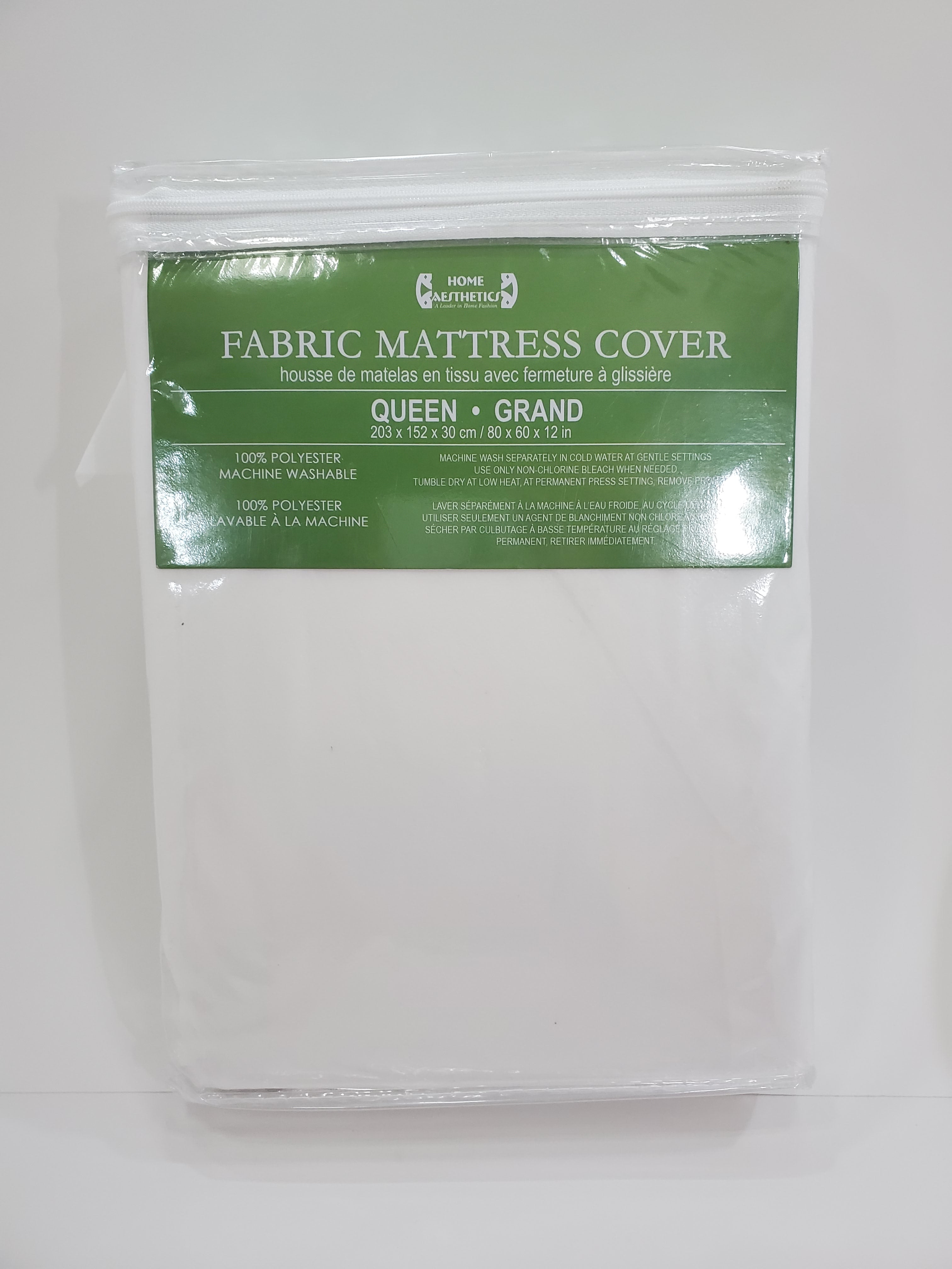 HOME AESTHETICS Queen Mattress Cover with Zipper - HA-1506Q