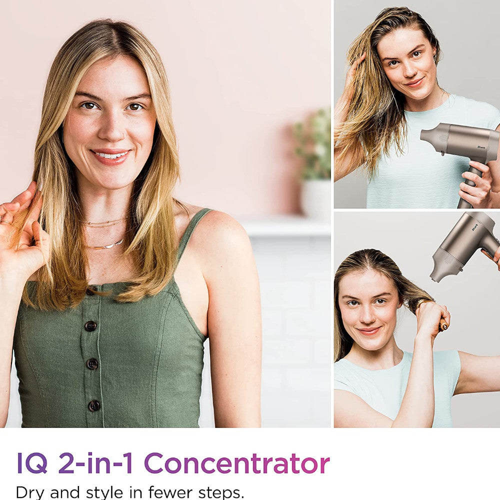 SHARK Sèche-cheveux HyperAIR à séchage rapide avec concentrateur IQ 2 en 1 - Entretenu en usine avec la garantie Home Essentials - HD102C