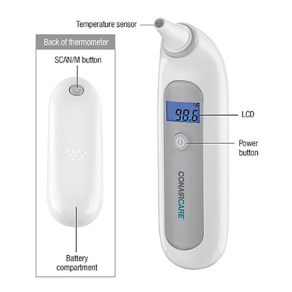 Thermomètre auriculaire infrarouge CONAIR - ITH94FC