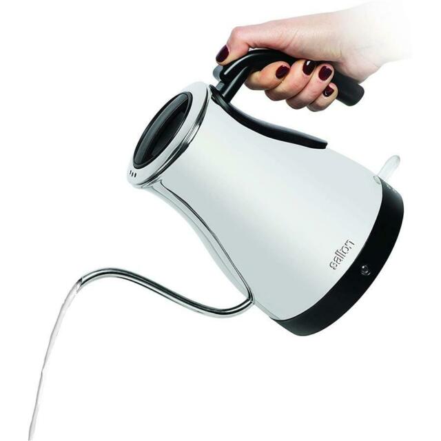 SALTON 360º Stainless Steel Cordless Electric Gooseneck Kettle - JK1802
