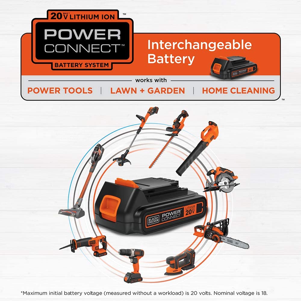 BLACK+DECKER 20V MAX 1.5 Ah Lithium Ion Battery - LBXR20