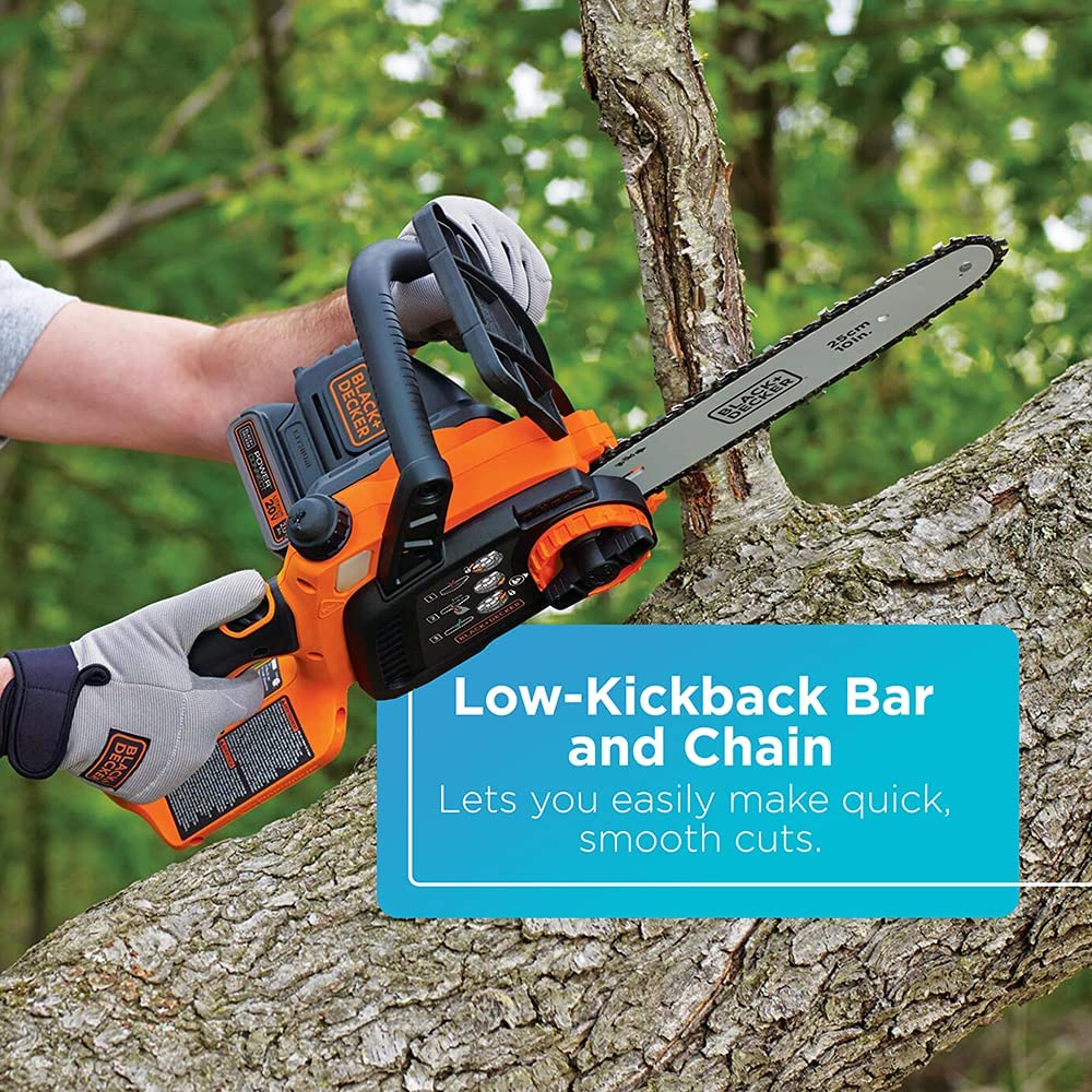 BLACK+DECKER 20v Lithium Chain Saw - Refurbished with Full Manufacturer Warranty - LCS1020