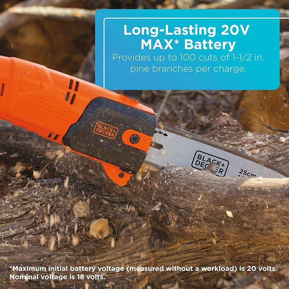 BLACK+DECKER 20V Max lithium Pole Pruning Saw - LPP120