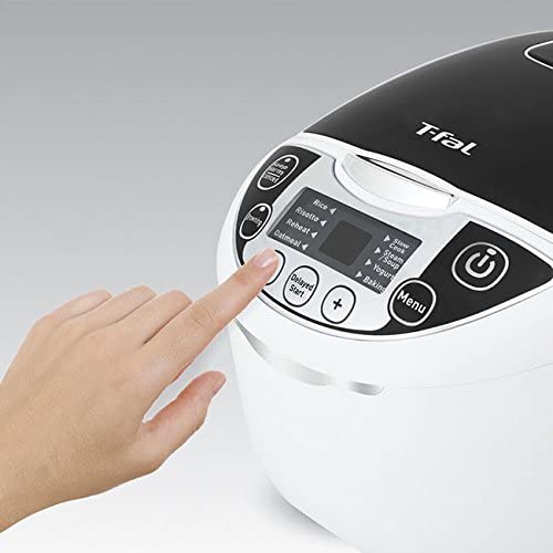 T-FAL Cuiseur à riz et multicuiseur 10 en 1 - Emballage défectueux avec garantie complète - RK705851 