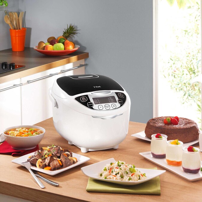 T-FAL Cuiseur à riz et multicuiseur 10 en 1 - Emballage défectueux avec garantie complète - RK705851 