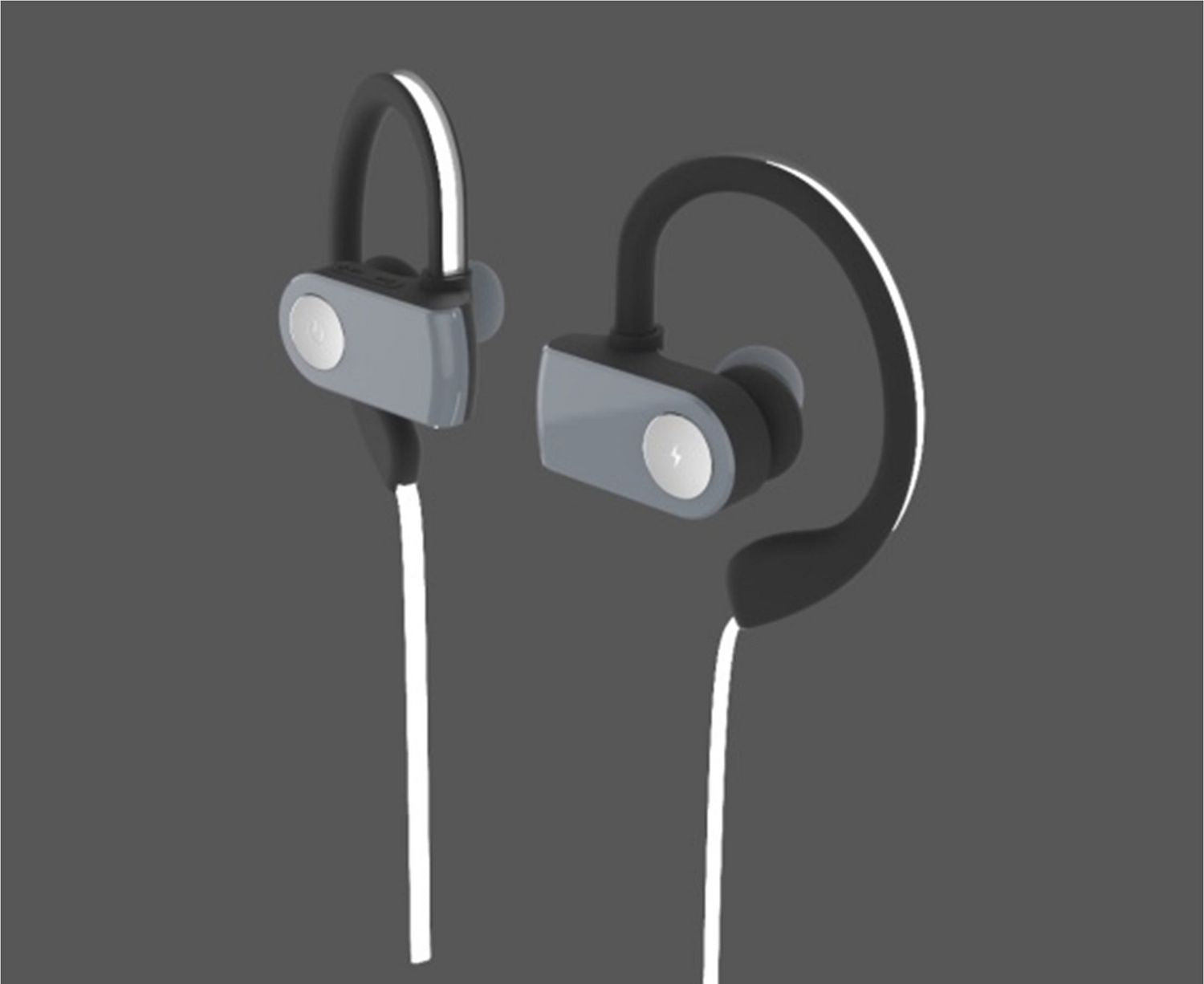 SHARPER IMAGE Bluetooth Earbuds with LED Light Up Cord - SBT543BL