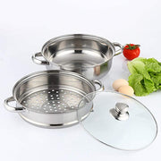 SUPOR Cuiseur Vapeur 2 Etages Inox 26 Cm - Emballage Tacheté avec Garantie Complète - SZ26B5C