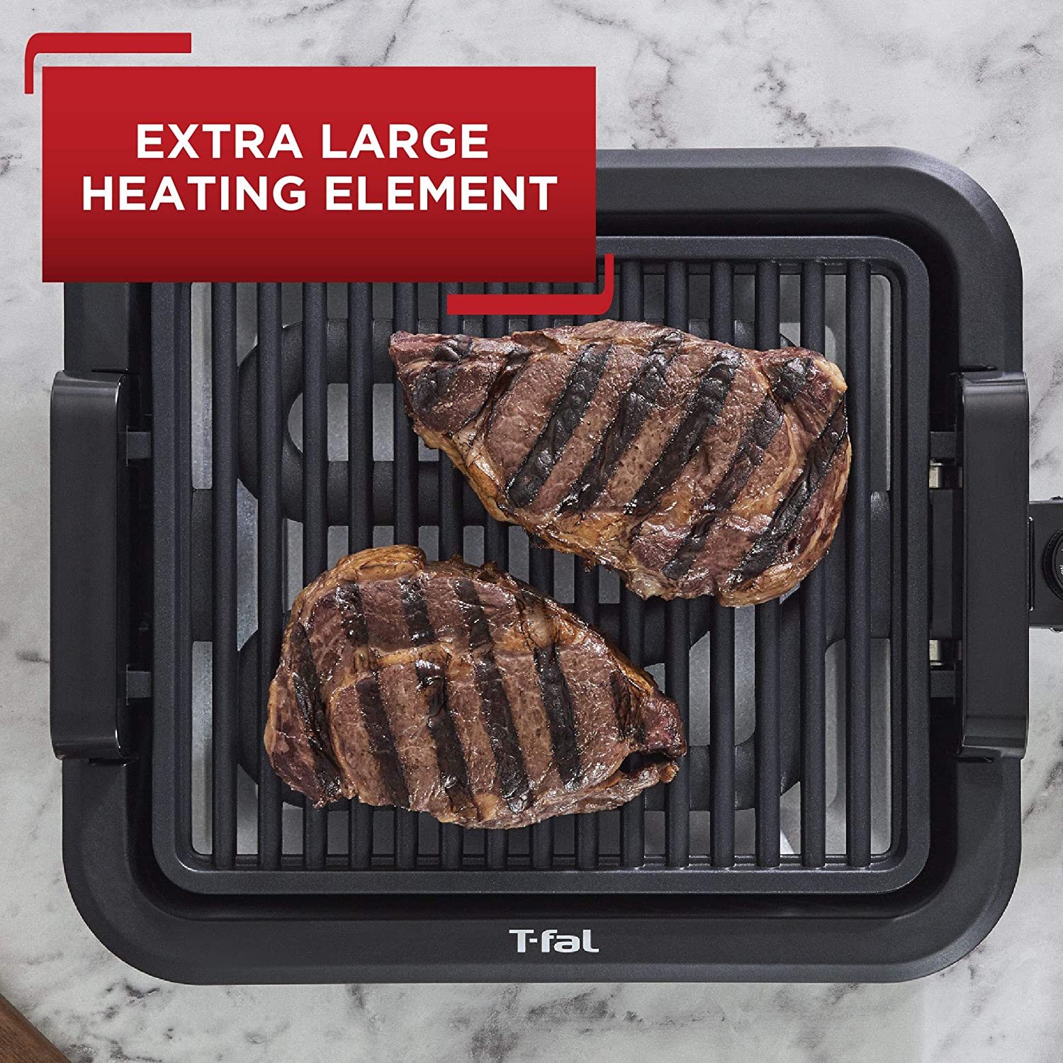 T-FAL Indoor Electric Smokeless Grill - Blemished package with full warranty - TG403D52