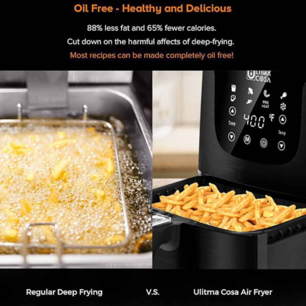 Friteuse à air ULTIMA COSA NOIR Presto Luxe Plus 5L - TXGS-5T1