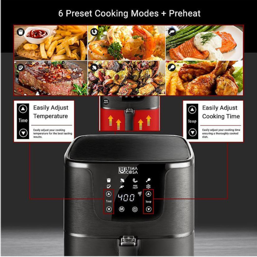 Friteuse à air ULTIMA COSA NOIR Presto Luxe Plus 5L - TXGS-5T1