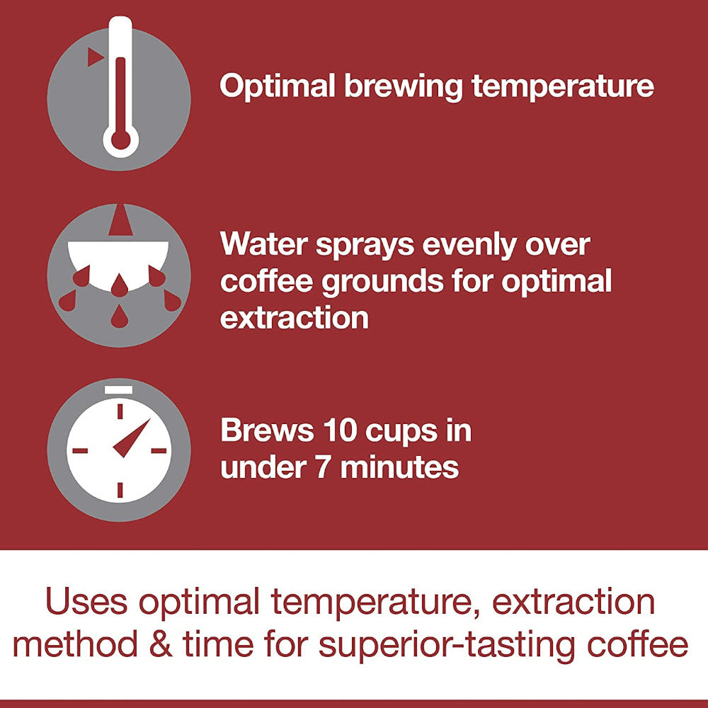 Système de cafetière programmable WOLF Gourmet - Entretenu en usine avec 1 an de garantie - WGCM100S