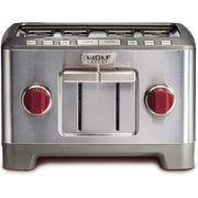 Grille-pain extra-large à 4 tranches WOLF Gourmet - Révisé en usine avec 1 an de garantie - WGTR104S 