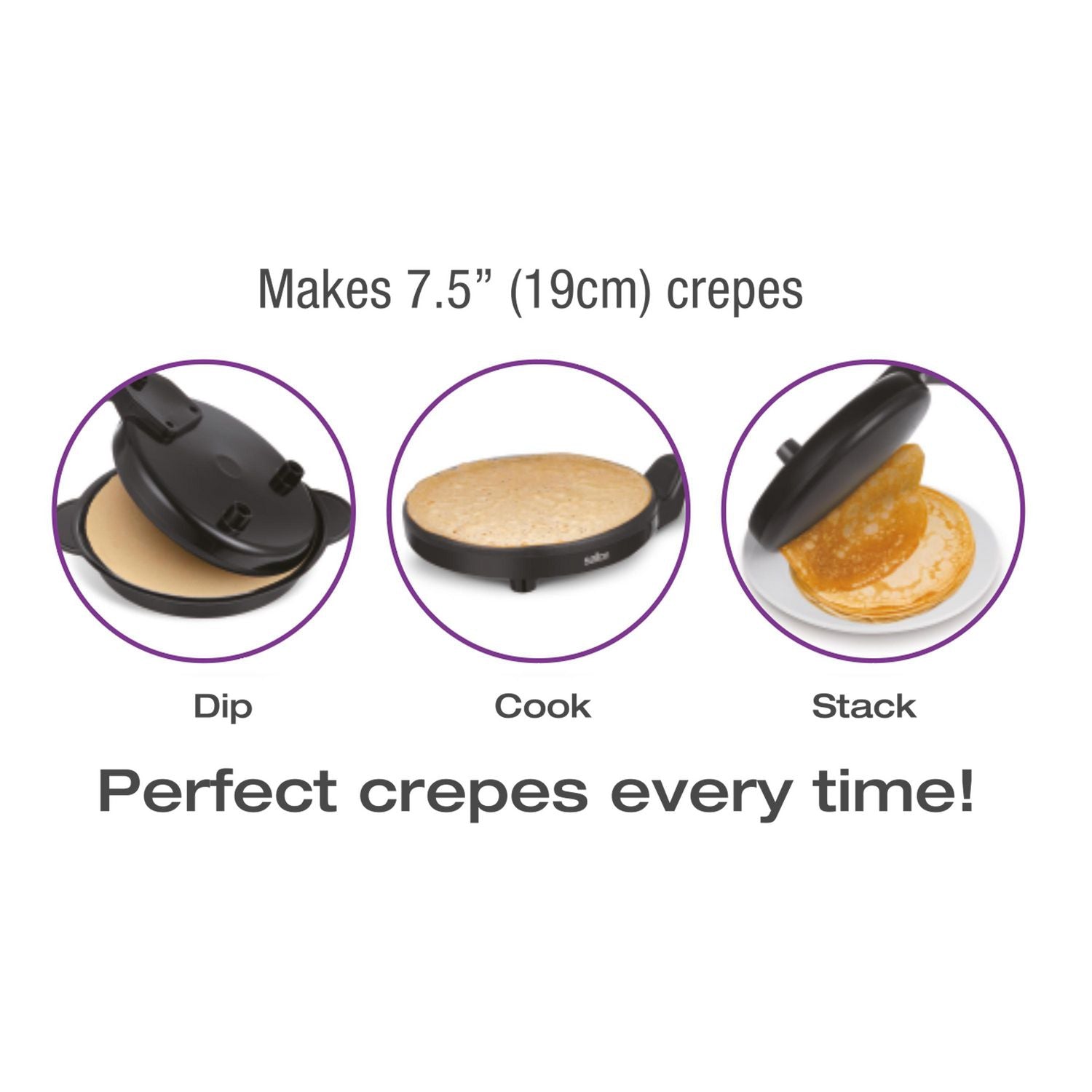 SALTON Electric Crepe Maker - CM1613