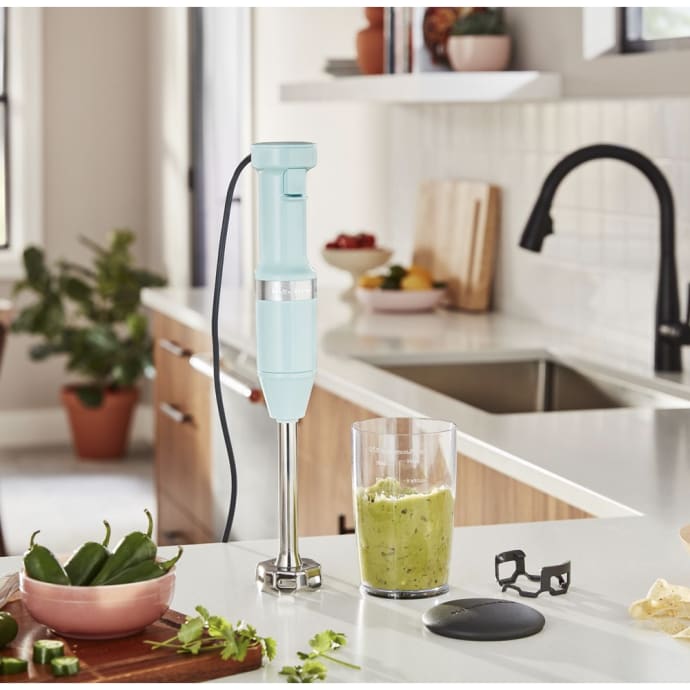 KitchenAid Variable Speed Corded Hand Blender (Ice Blue) - KHBV53IC