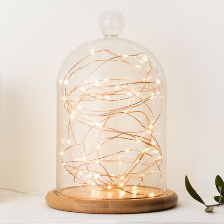 SHARPER IMAGE Solar Powered LED Outdoor Copper String Lights - SISL189