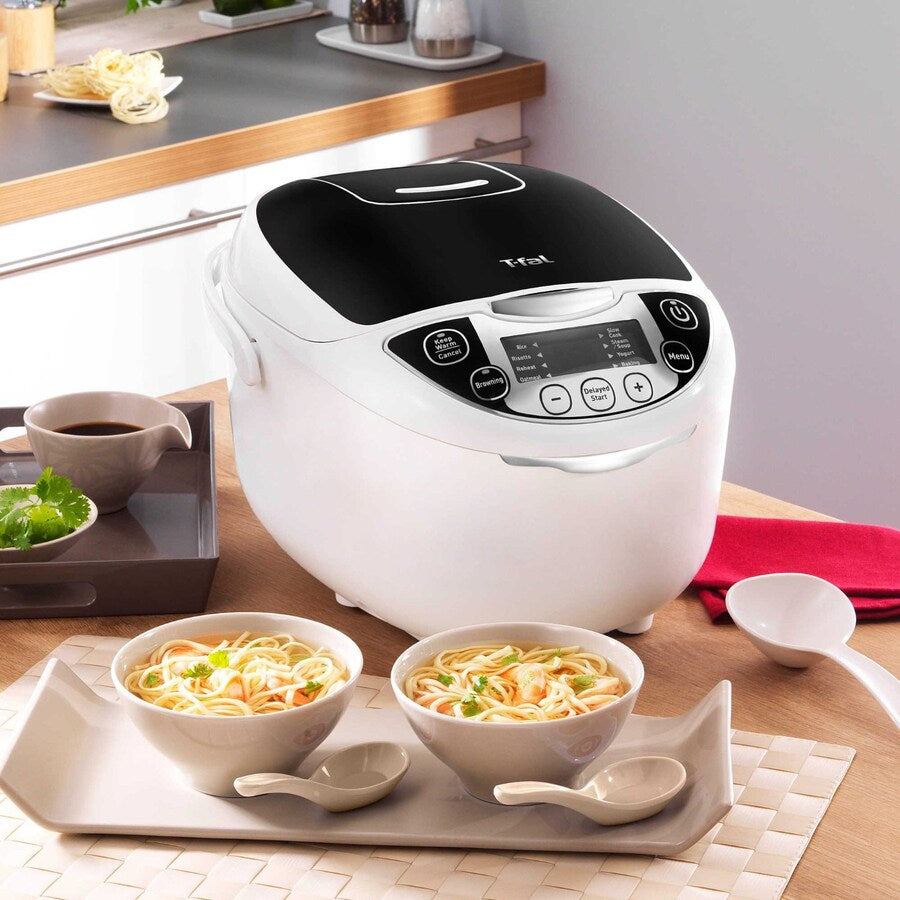 T-FAL Cuiseur à riz et multicuiseur 10 en 1 - Emballage défectueux avec garantie complète - RK705851 